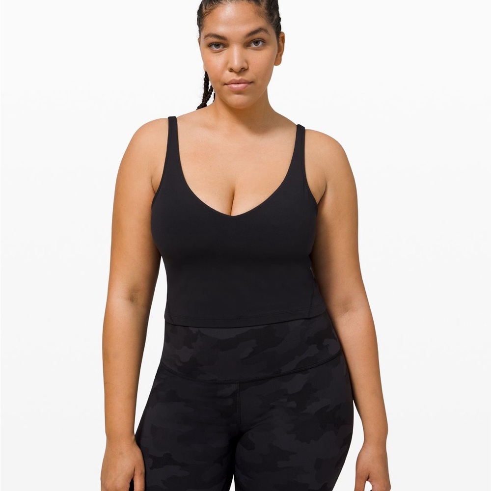 black lululemon align tank top